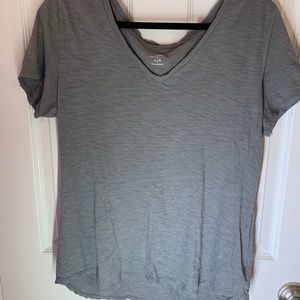 Dark Grey Heather V-Neck Tee Shirt